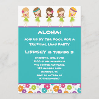 Einladung von Hula Girls