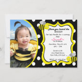 Einladung von Hummeln - Gelb / Schwarz (Rückseite)