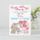 Einladung von Hund Paw-ty (Stehend Vorderseite)