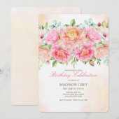 Einladung von Hybrid-Tee-Rose (Vorne/Hinten)