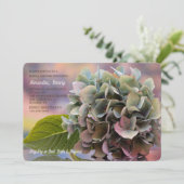 Einladung von Hydrangea (Stehend Vorderseite)