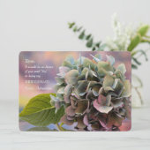 Einladung von Hydrangea (Stehend Vorderseite)