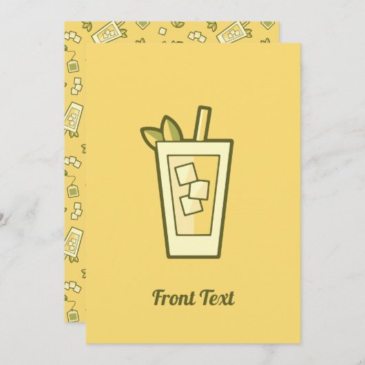 Einladung von Iced Tee (Vorne/Hinten)