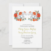 Einladung von indischen Elefanten (Vorderseite)