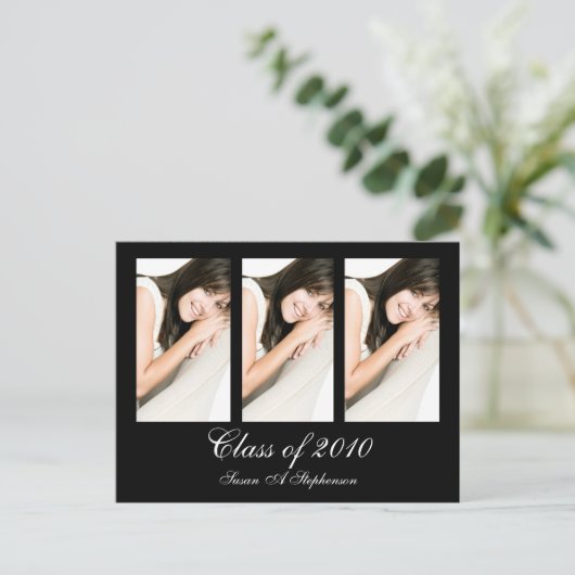 Einladung von individuell anpassbaren Abschlüssen (Stehend Vorderseite)