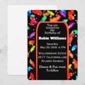 Einladung von individuell anpassbaren Kindergeburt (Vorne/Hinten)