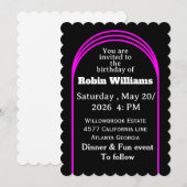 Einladung von individuell anpassbaren Kindergeburt (Vorne/Hinten)