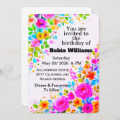 Einladung von individuell anpassbaren Kindergeburt (Vorne/Hinten)