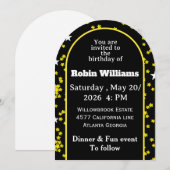 Einladung von individuell anpassbaren Kindergeburt (Vorne/Hinten)