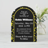 Einladung von individuell anpassbaren Kindergeburt (Stehend Vorderseite)