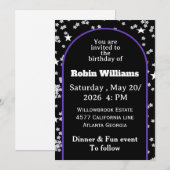 Einladung von individuell anpassbaren Kindergeburt (Vorne/Hinten)