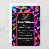 Einladung von individuell anpassbaren Kindergeburt (Vorne/Hinten)