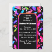 Einladung von individuell anpassbaren Kindergeburt (Vorderseite)