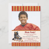 Einladung von Inline-Skate-Foto (Vorderseite)