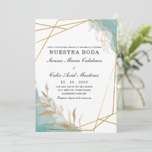 Einladung von Invitación boda marsala en español