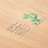 Einladung von Ivory Watercolor Cactus Bridal Showe (Ablage )