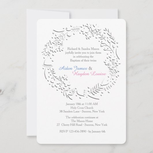 Einladung von Ivory Wreath (Vorderseite)