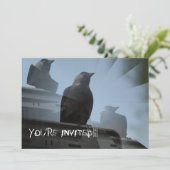 Einladung von Jackdaw Bird (Stehend Vorderseite)