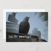 Einladung von Jackdaw Bird (Vorne/Hinten)