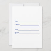 Einladung von jeden Anlässen, Meerjungfrau (Rückseite)