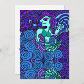 Einladung von jeden Anlässen, Meerjungfrau (Vorne/Hinten)