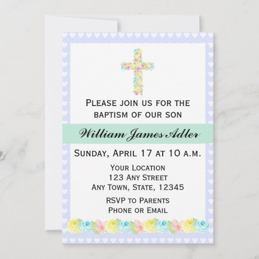 Einladung von Jungen (Vorderseite)