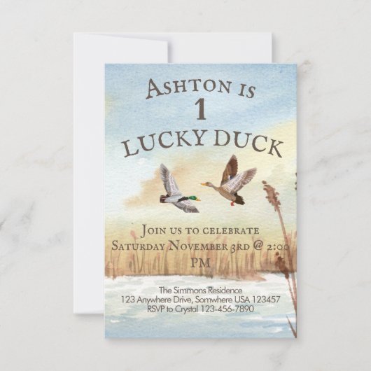 Einladung von Jungs (Vorderseite)