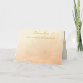 Einladung von Junior Bridesmaid, peach Gerbera(dai (Rückseite)