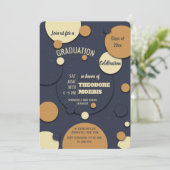 Einladung von Just Dots Graduation Party (Stehend Vorderseite)