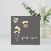 Einladung von Juwelen-Blätter (Stehend Vorderseite)