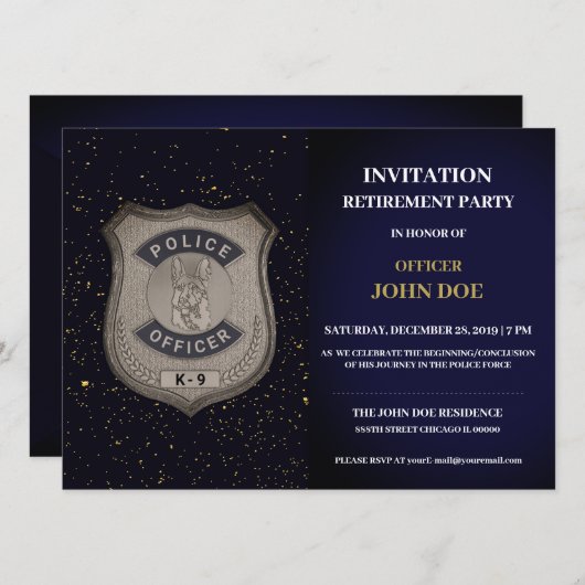 Einladung von K9-Referenten zur Einberufung (Vorne/Hinten)