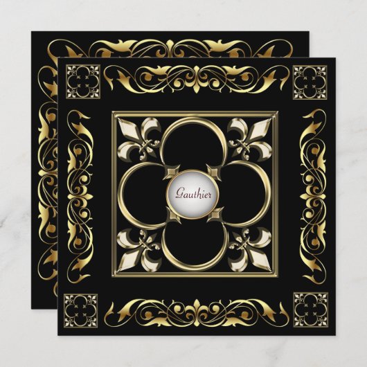 Einladung von Kaiserin Lilie Black Regency (Vorne/Hinten)