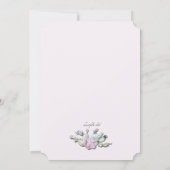 Einladung von Kaktus-Blume (Rückseite)