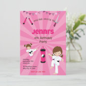Einladung von Karate Birthday (Stehend Vorderseite)