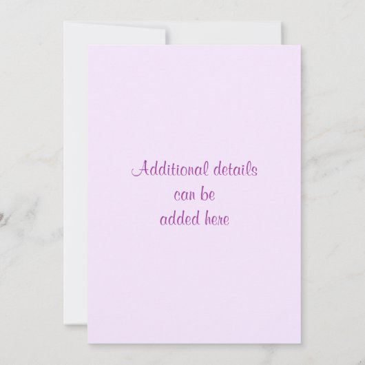 Einladung von Karussell-Pferd (Rückseite)