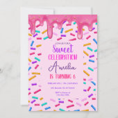 Einladung von Kids Donut zum Geburtstag (Vorderseite)