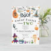 Einladung von Kids Halloween-Party (Stehend Vorderseite)