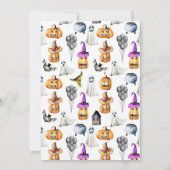 Einladung von Kids Halloween-Party (Rückseite)