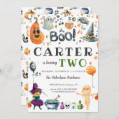 Einladung von Kids Halloween-Party (Vorne/Hinten)