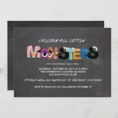 Einladung von Kids Monster Halloween-Party (Vorne/Hinten)