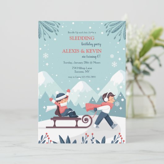 Einladung von Kindern (Stehend Vorderseite)