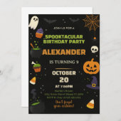 Einladung von Kindern zu Geburtstag (Vorne/Hinten)