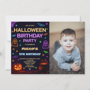 Einladung von Kindern zu Geburtstag Boo Bash