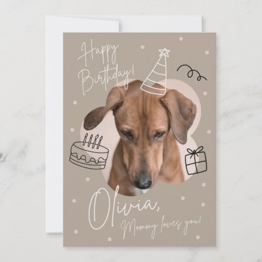 Einladung von Kindern zum Geburtstag (Vorderseite)