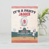 Einladung von Kindern zum Geburtstag (Baseball) (Stehend Vorderseite)