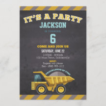 Einladung von Kindern zum Geburtstag (Bau)