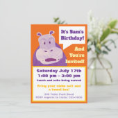 Einladung von Kindern zum Geburtstag, glückliche H (Stehend Vorderseite)