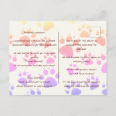 Einladung von Kindern zum Geburtstag im Jungle Sty (Rückseite)