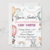 Einladung von Kindern zum Geburtstag - Niedlicher (Vorderseite)