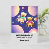 Einladung von Kindern zur Geburtstagsparty (Stehend Vorderseite)